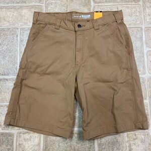 Men’s Carhartt rugged flex relaxed fit canvas work short ~ Size 32 ~ NWT